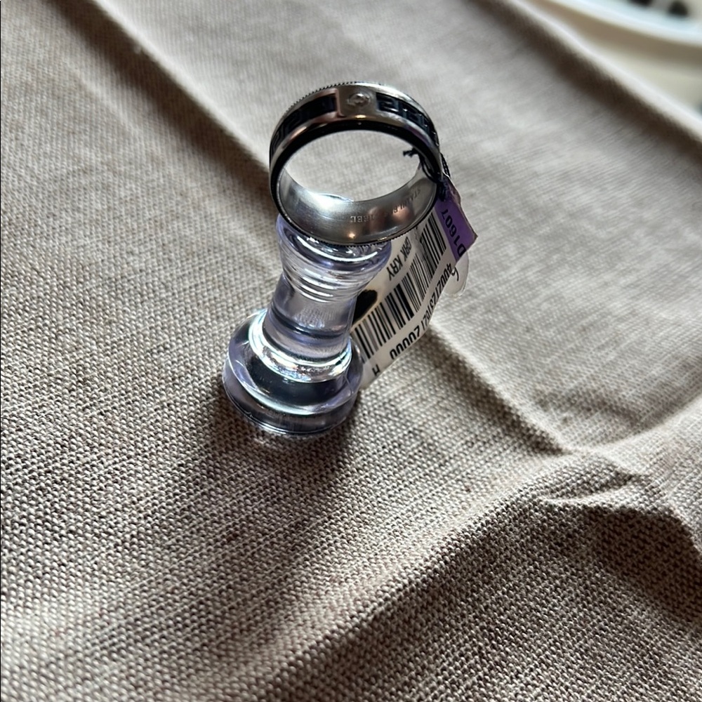 Silver and Black Ring